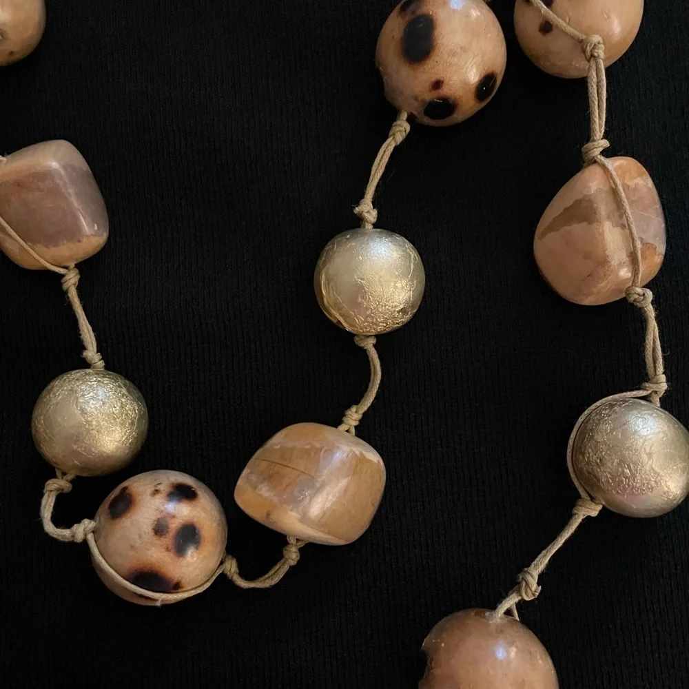 Double vintage statement necklace